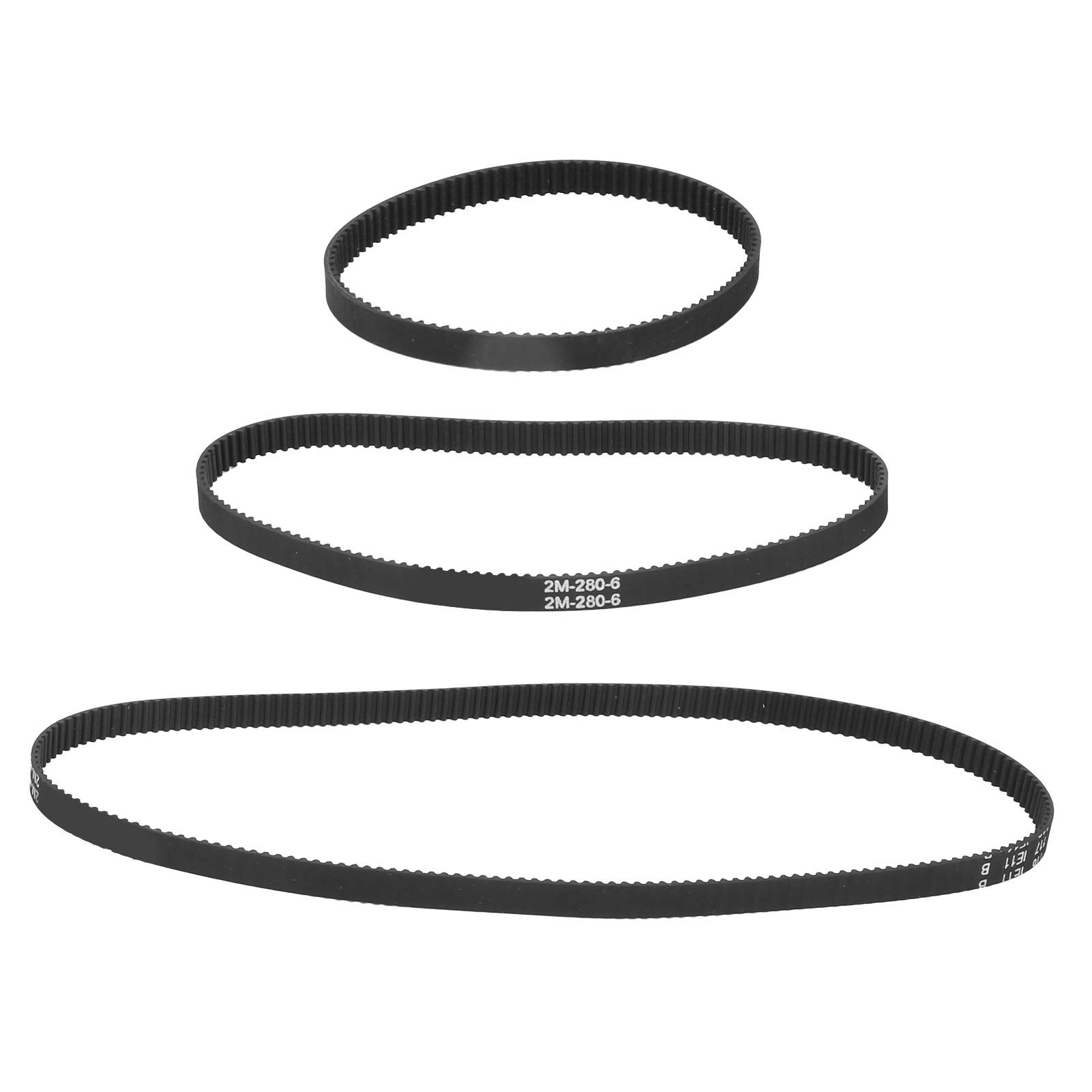 Poulies Dentées 20-60 Dents Alésage 8 avec Courroies 200-400mm | Engrenages en alliage d'aluminium oxydé, pour machines-outils, lot de 3 transmissions complètes, pour fraiseuses et perc