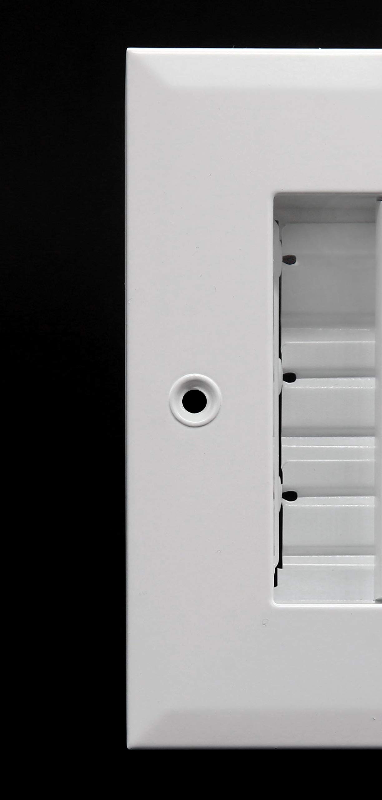20 "x 6" ajustable suministro de aire Difusor – Ventilación conducto de ventilación, rejilla de pared lateral o Cieling – registro – alto flujo de aire – blanco