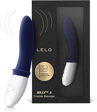 LELO BILLY 2, Estimulador Prostático, Más que un Simple Consolador Masculino, el Masajeador de Próstata y Juguete Sexual Anal Más Fácil de Usar, Deep Blue