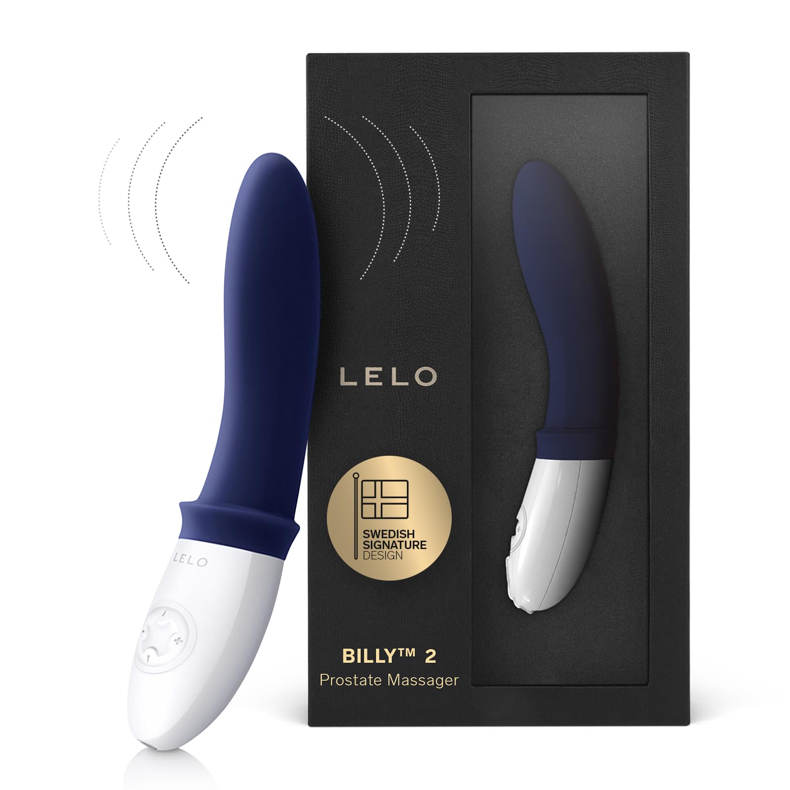 LELO BILLY 2 Masseurs de Prostate, Stimulateur Parfaitement Étanche pour Homme, Sextoys pour Prostate Rechargeable et Doux, Deep Blue