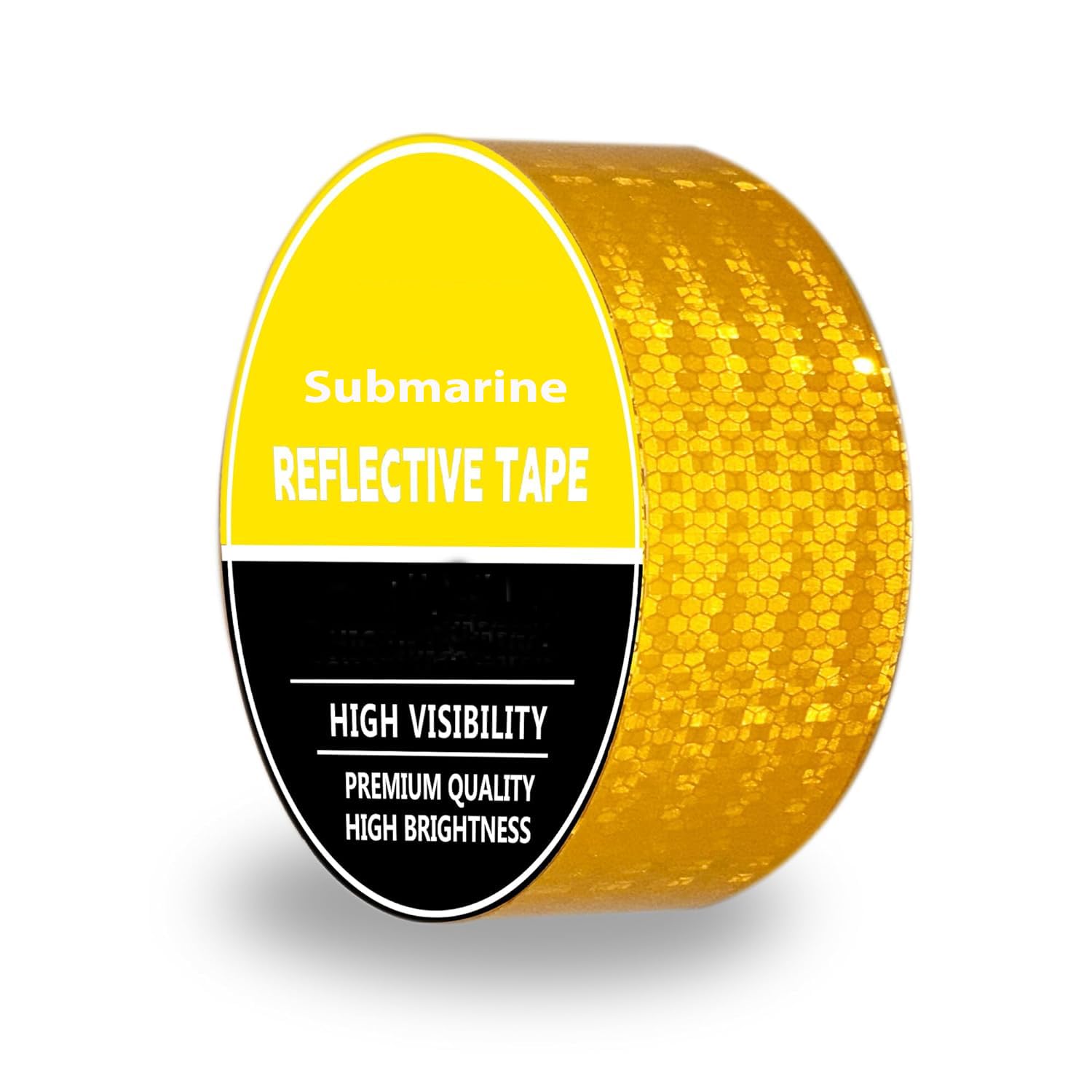 Submarine High Intensity Reflective Tape 2-inch X 5 Meter For car Bike and commercial vehicles Bright Conspicuity Tape Waterproof (Yellow)-image-40