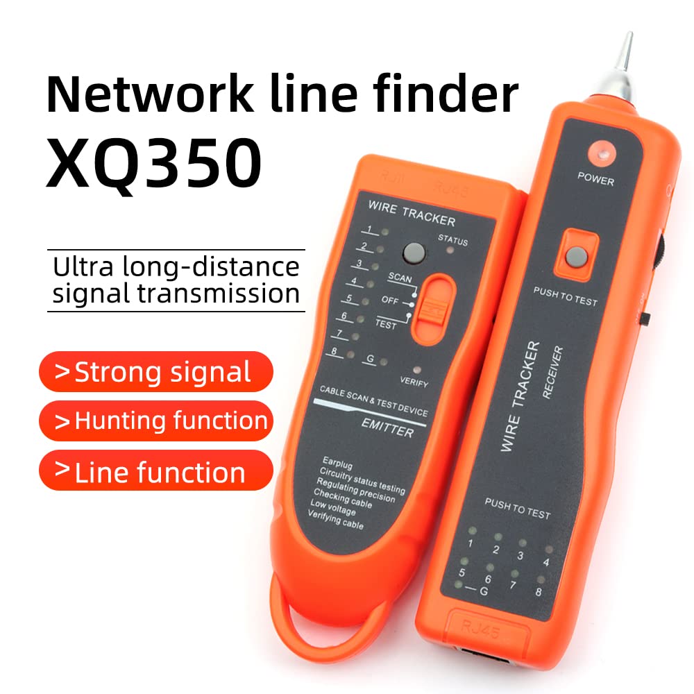 Tracker kabli Ethernet LAN, wielofunkcyjny tester kabli do CAT5 CAT6 RJ45 RJ11 z klejeniem do konserwacji sieci, połączenie linii telefonicznej, słuchawki do klejenia kabli