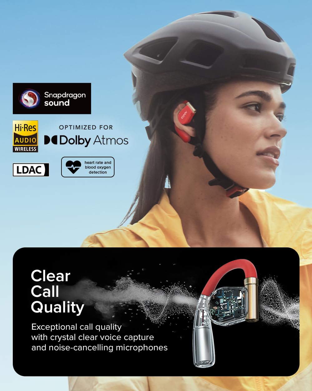 Amazon.com: Cleer ARC 3 Sports Pro Open Ear Headphones - Dolby