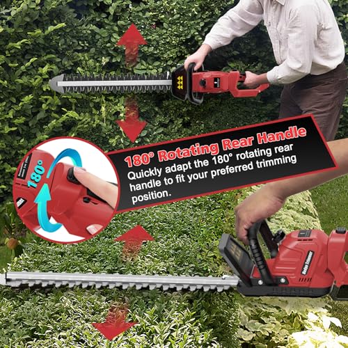 Image of Givilo 20.4 inch Hedge Trimmer Cordless Compatible with Milwaukee M18 Battery