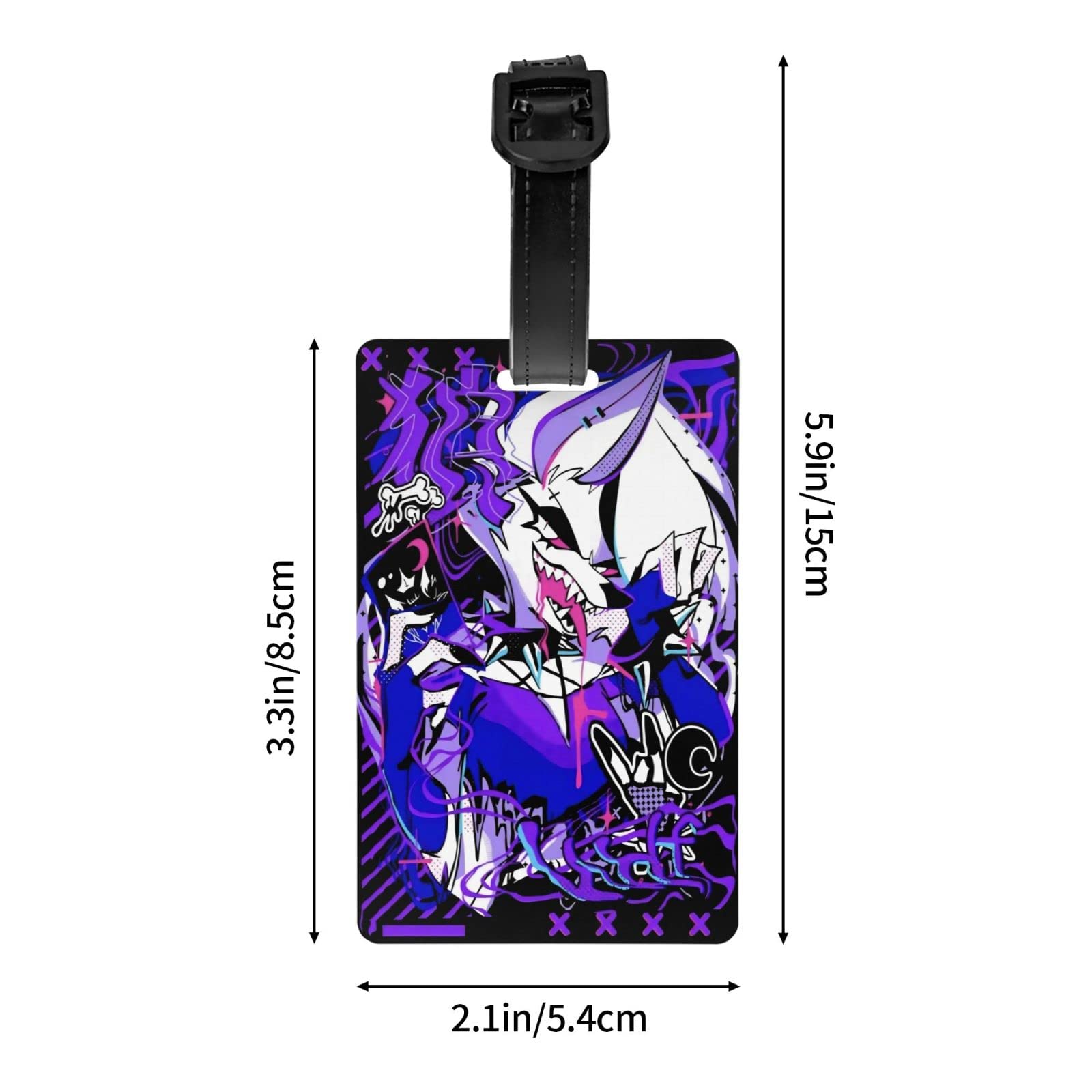 Amazon.com: Helluva Anime Boss Loona Luggage Tag PVC Suitcase