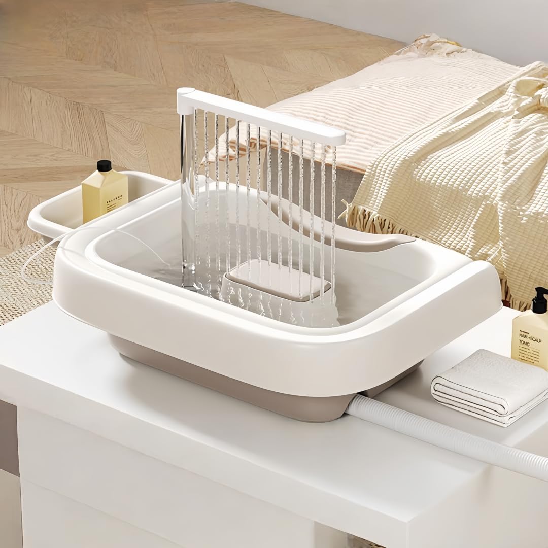 Amazon | TVT シャンプー台 洗髪器 移動式 ドレン付き 排水パイプ付き