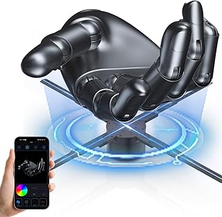 3D Hologram Fan-Hologram Fan 2000 * 1080PX Resolution 576 pcs HD LED Beads -Holographic Video Advertising Projector Support APP+Bluetooth Audio+Splicing (19.6 inch 16G)