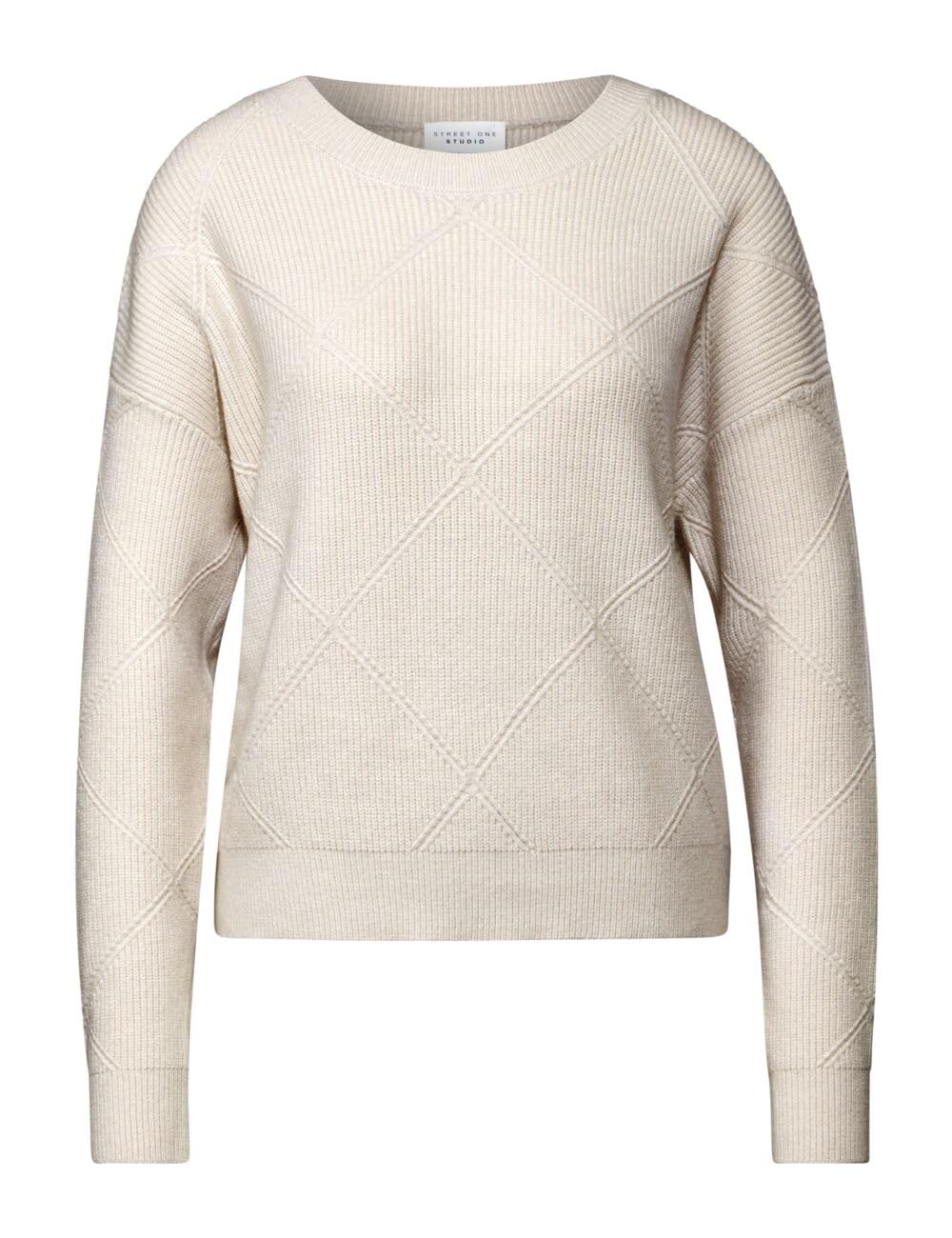 Street One Studio Damen Pullover mit Strukturmuster