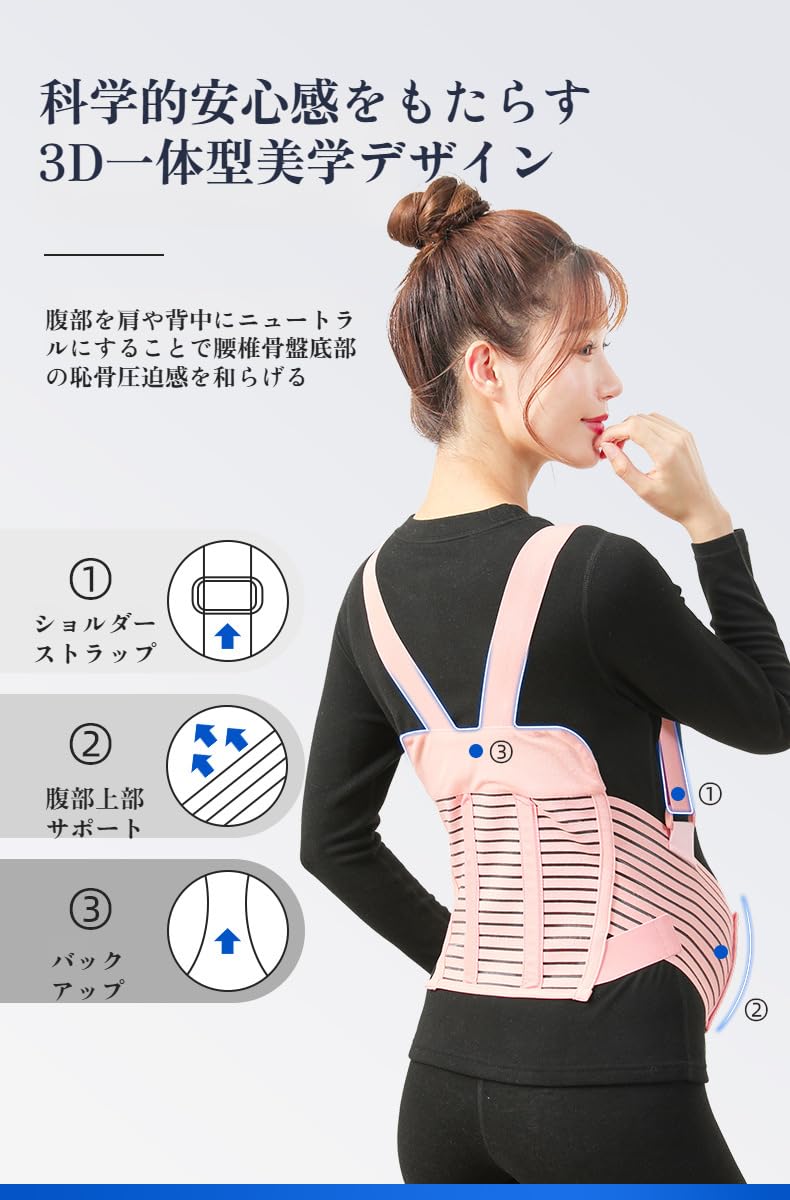 Amazon.co.jp: [mocoly]骨盤ベルト 妊娠中 マタニティベルト 妊婦 骨盤
