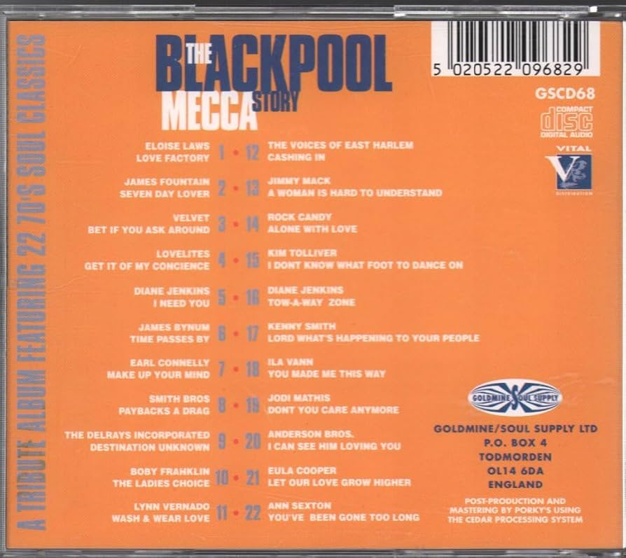 The Blackpool Mecca Story: A TRIBUTE ALBUM FEATURING 22 70'S
