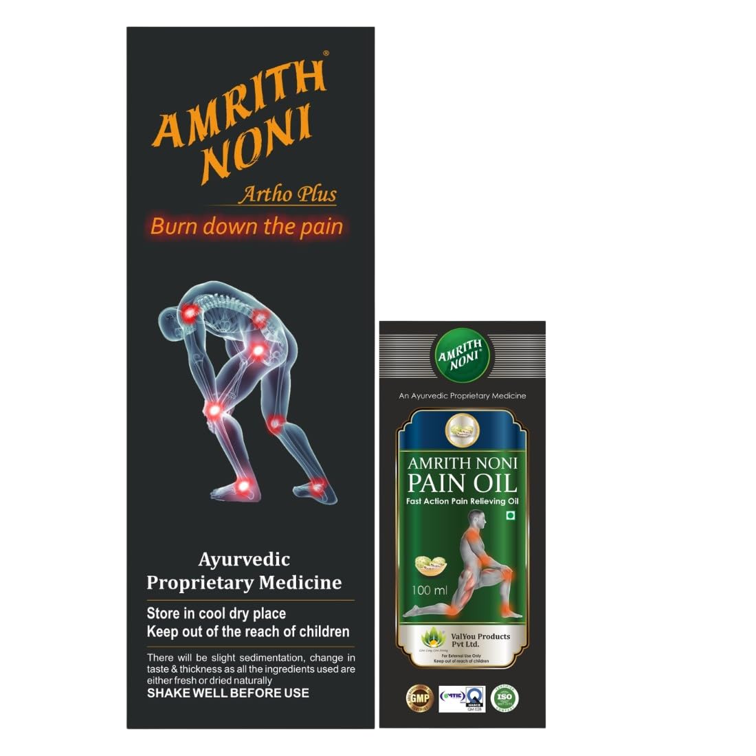 Amrith Noni Artho Plus 750ml liquid + Amrith Noni Pain Oil 100ml (B0D41SB914) Amazon Price History, Amazon Price Tracker