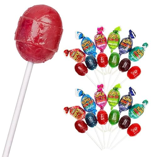 30 paletas de caramelo coloridas Super Blow Pops Sour Sucker Stick Lollypops Party