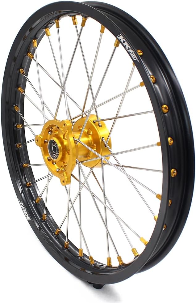 KKE 17-14 Mini Kid's Wheels Fit for Suzuki RM85 02-24 RM80 93-01 YZ85/YZ80 CNC Hubs Gold Nipple