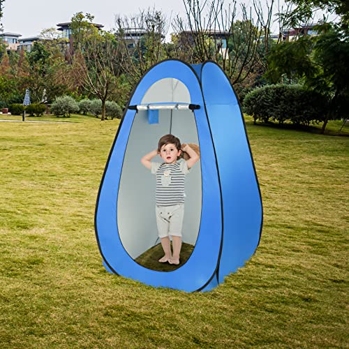 Carpa portátil emergente para ducha, ligera para 1-2 personas, carpa para baño y vestidor, impermeable, con bolsa de transporte, para picnic, playa, senderismo y pesca (Azul) miniatura 7