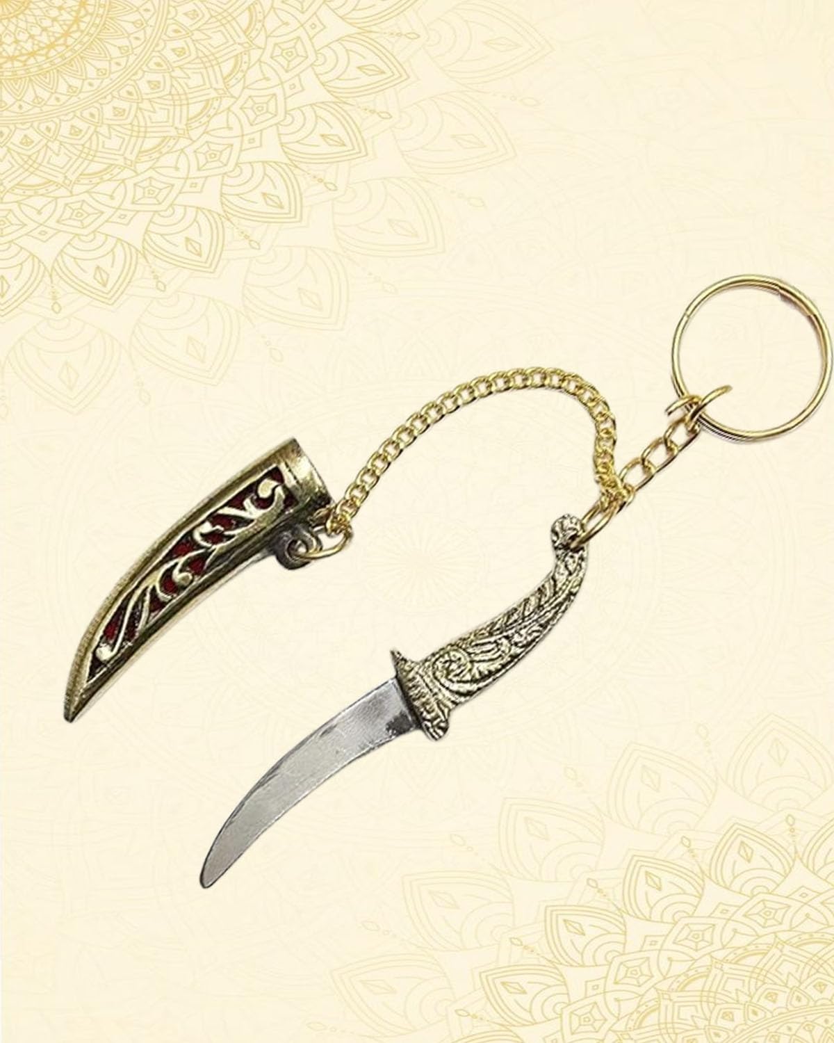 boxknot homedecor key chain Dagger shape metal Keychain, Antique