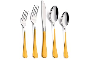 20-Piece yellow Utensils Provide a Vibrant Touch to Any Table