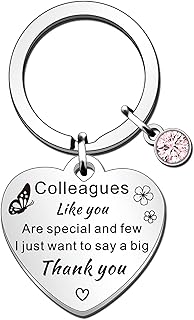 Colleague Keyring Thank You Colleague Gifts for Women Birthday Christmas Thanksgiving Gift Leaving Gifts for Colleagues