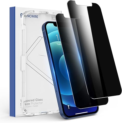Miniatura 9 de SYNCWIRE Protector de pantalla de privacidad para iPhone 11/XR de 6.1 pulgadas, paquete de 2 unidades, irrompible, antiespía, protector de vidrio