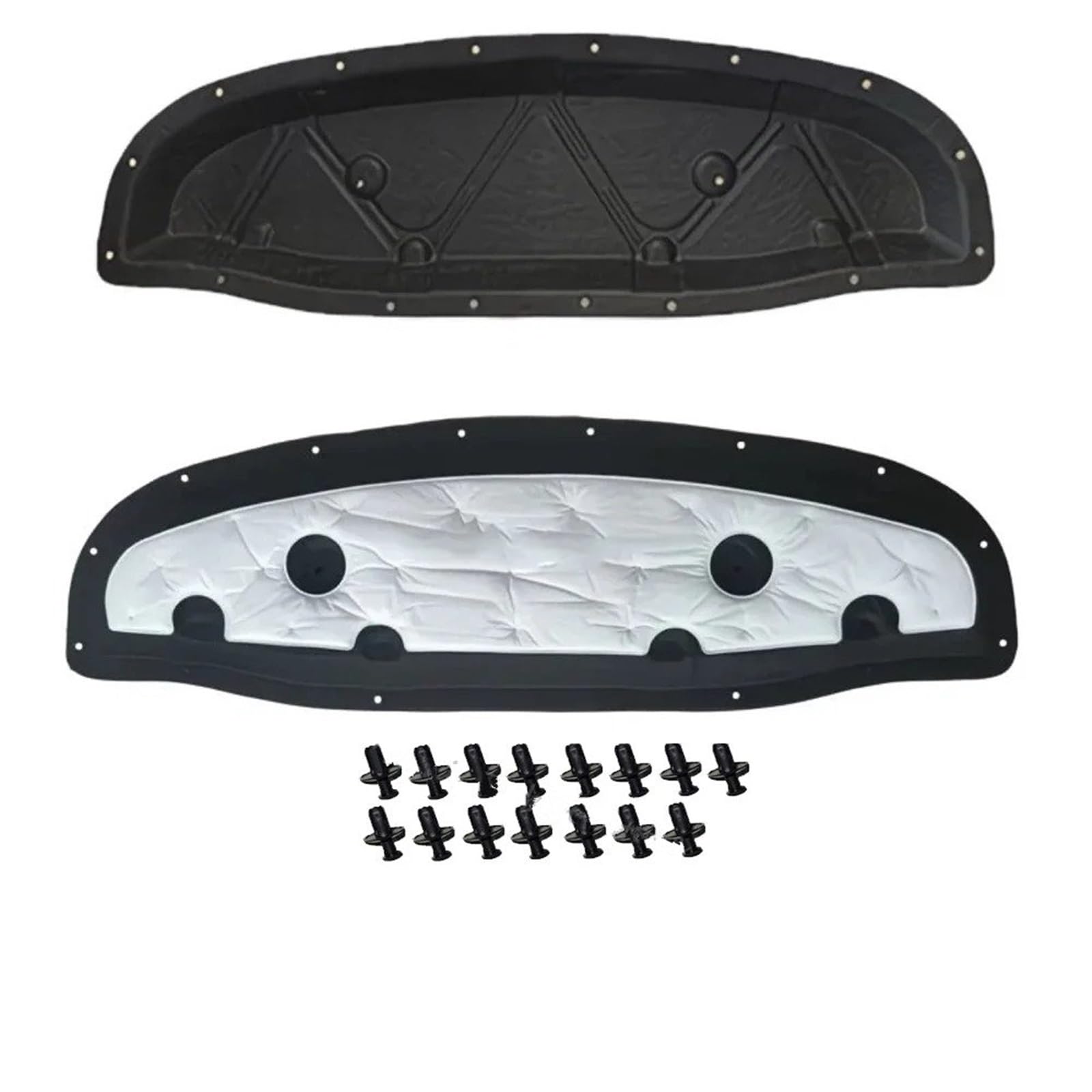 Ltusgt Type C Car Hood Insulation Pad For Leapmotor B10 2025~2027 Car Hood Thermal Lining Engine Soundproof Cotton Insulation Mat Cover(Type C)