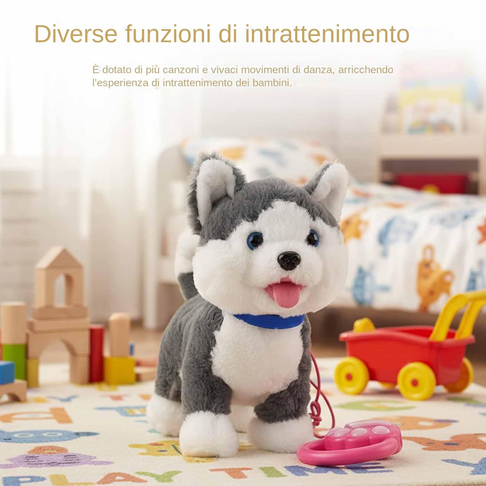 Cachorro Robot Realista Perro Robot Interactivo con Mando a Distancia para