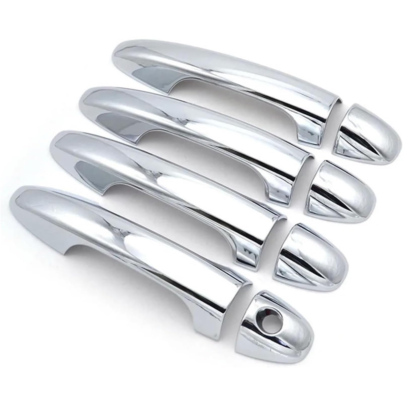 Glymzoi One Color Car Exterior Door Handles For Toyota For Rav4 2013-2018 For Chrome Door Handle Cover Trim Cap Catch Molding Garnish Overlay