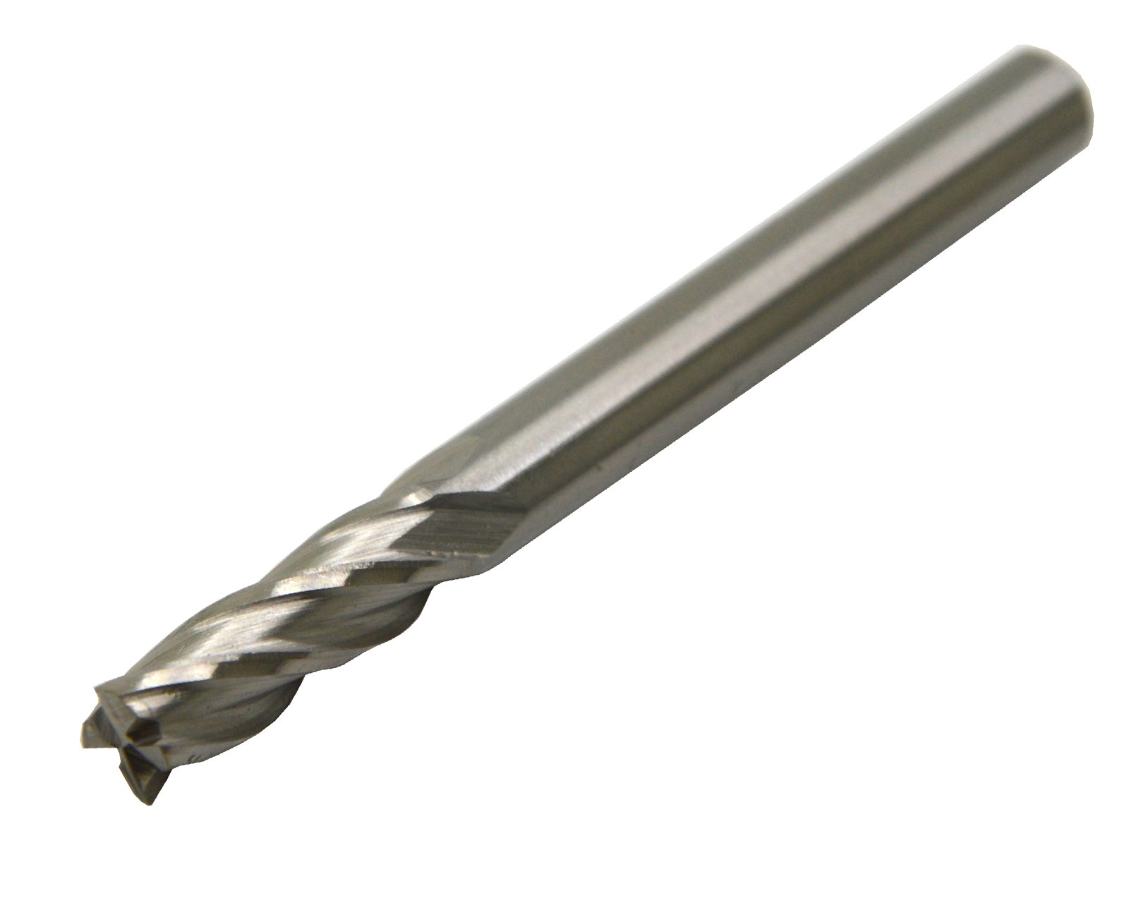 Wokesi 6.5mm×8mmSHK×66mmOAL,4Flute,M2 High Speed Steel HSS,Full Grinded,Sqaure Endmill Cutter,CNC Router Drill Bits Machine Milling Slotting Cutting Tools (Ø6.5mm×8mmSHK×66mmOAL 4F)