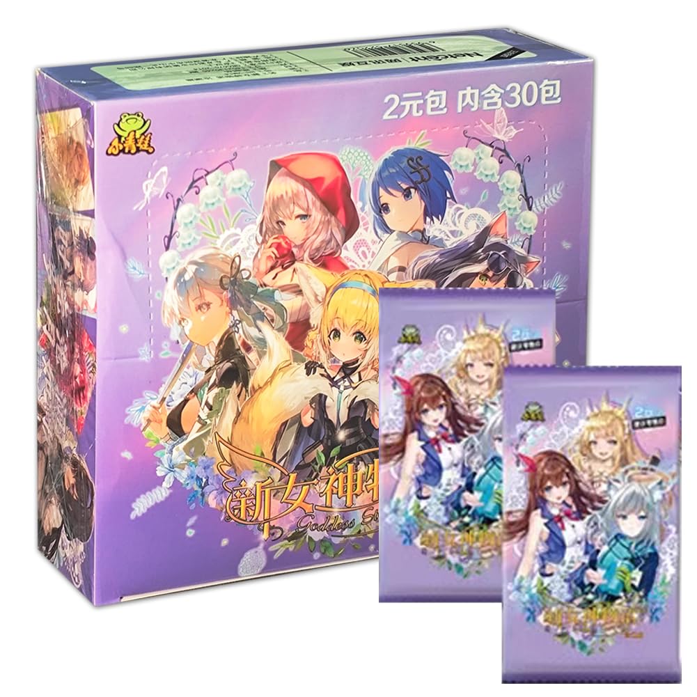 RiTeDei Goddess Story Waifu Cards 2YUAN14, Anime Trading Card Box, Game Characters Erogenous Girl Goddess Cards (2-14 Canglan)