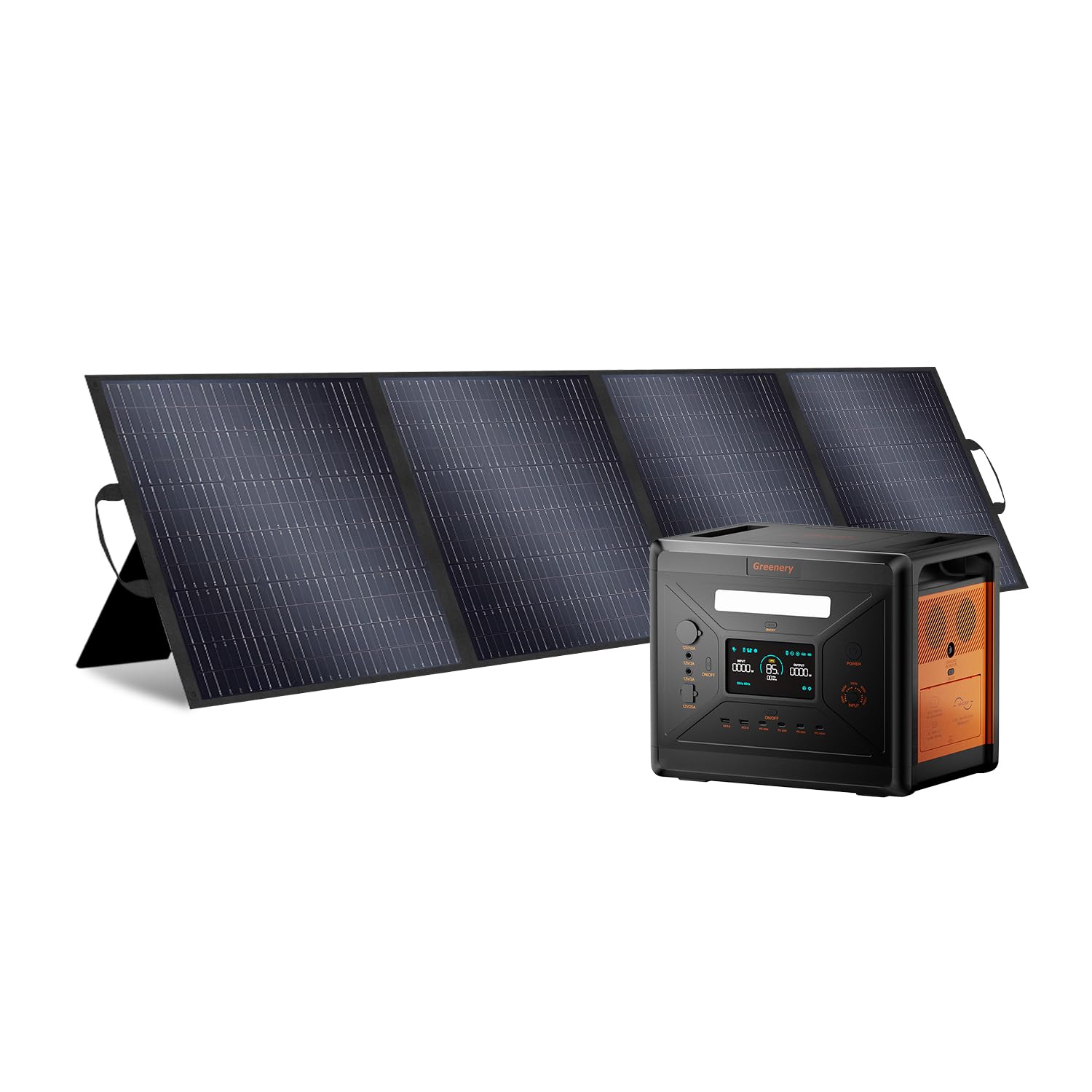 Amazon.co.jp: Greenery G2500 ポータブル電源 1枚 200W セット