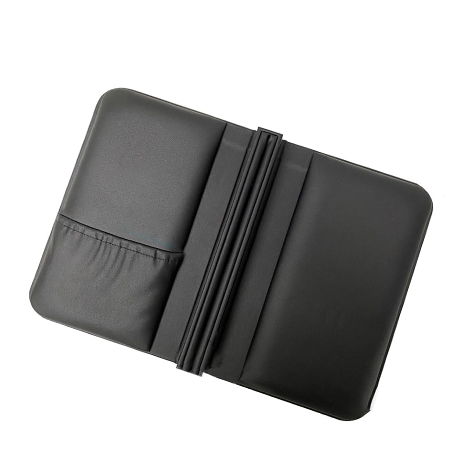Tragbares Schmucketui aus PU Leder für Uhrenknöpfe, Black L