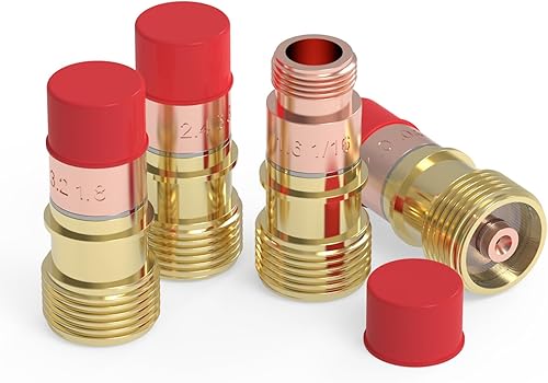 Miniatura 6 de TOOLIOM Kit de accesorios de antorcha de soldadura TIG de 49 Uds Kit de accesorios de lente de gas rechoncho Copa de vidrio Copa de cerámica Kit de