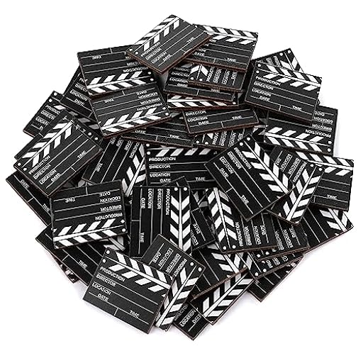 FunX Mini claqueta cine - Decoración de mesa de madera con tapa de película para una fiesta de Hollywood - 48 unidades | Ya disponible en tu tienda friki favorita! En mundofriki.es!