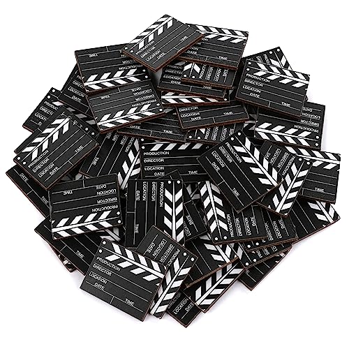 FunX Mini claqueta cine - Decoración de mesa de madera con tapa