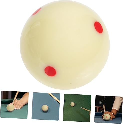 Miniatura 9 de Bola de billar profesional con seis puntos rojos para entrenamiento de billar para una visualización precisa de golpe, precisión diseñada para
