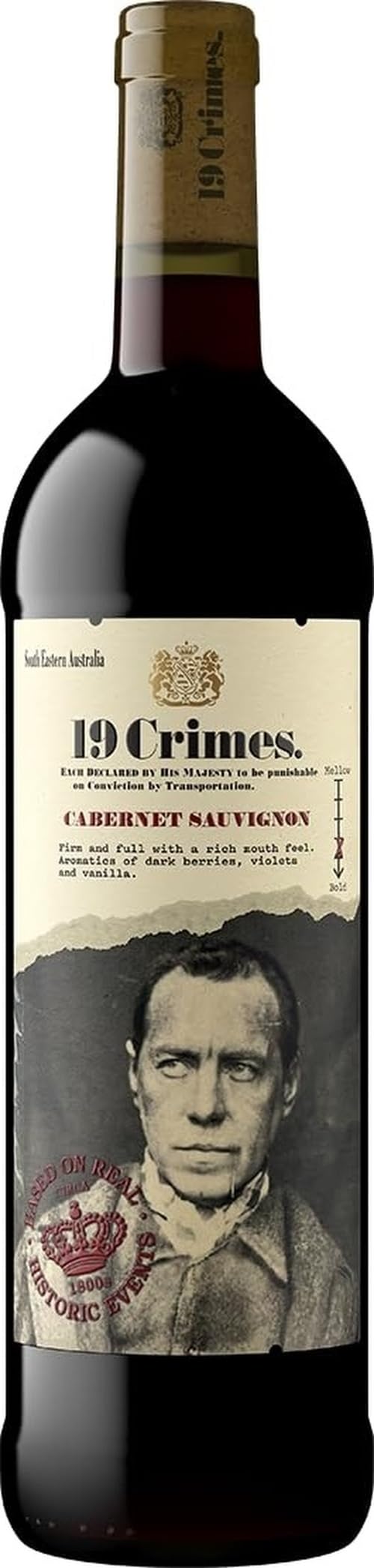 19 Crimes Cabernet Sauvignon Red Wine, 75cl