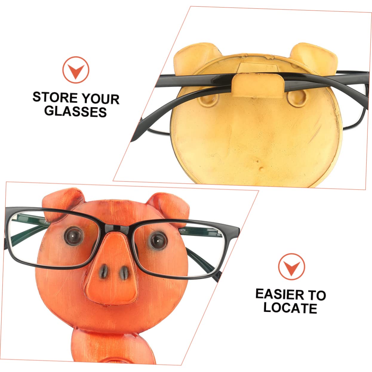 MAGICLULU 2stücke Kreativer Pig Brillenständer Lustiger Dekorativer Brillenhalter Für Praktischer Brillenständer Für Nachttisch Und Schreibtisch
