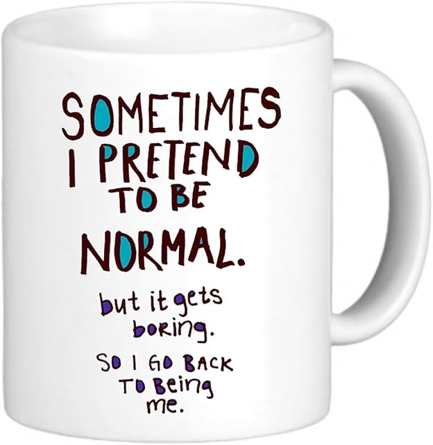 Funny Mug Office Mugs Secret Santa Gift Rude Sometimes I Pretend to Be Normal