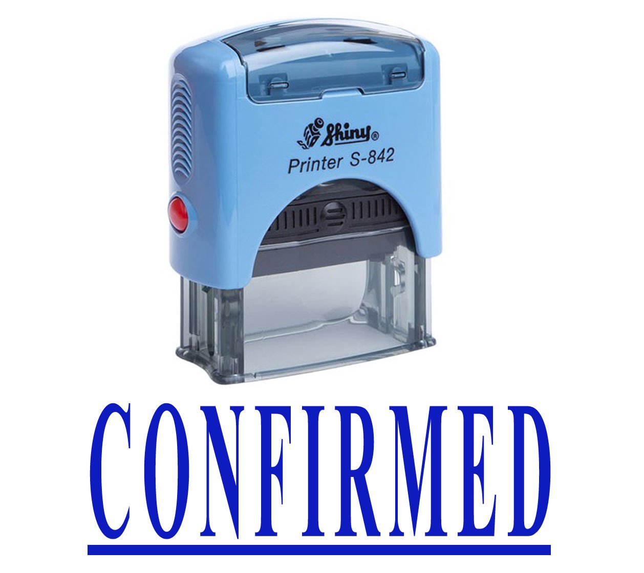 Printtoo Confirmed Self Inking Rubber Stamp Office Stationary Custom Shiny Stamp
