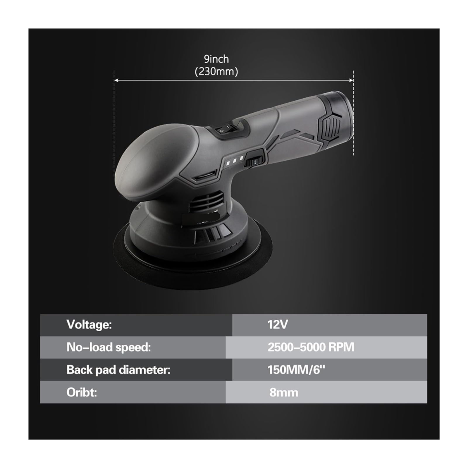Polisseuse tampon sans fil 12 V 8 mm DA Cirage(220V-230V)