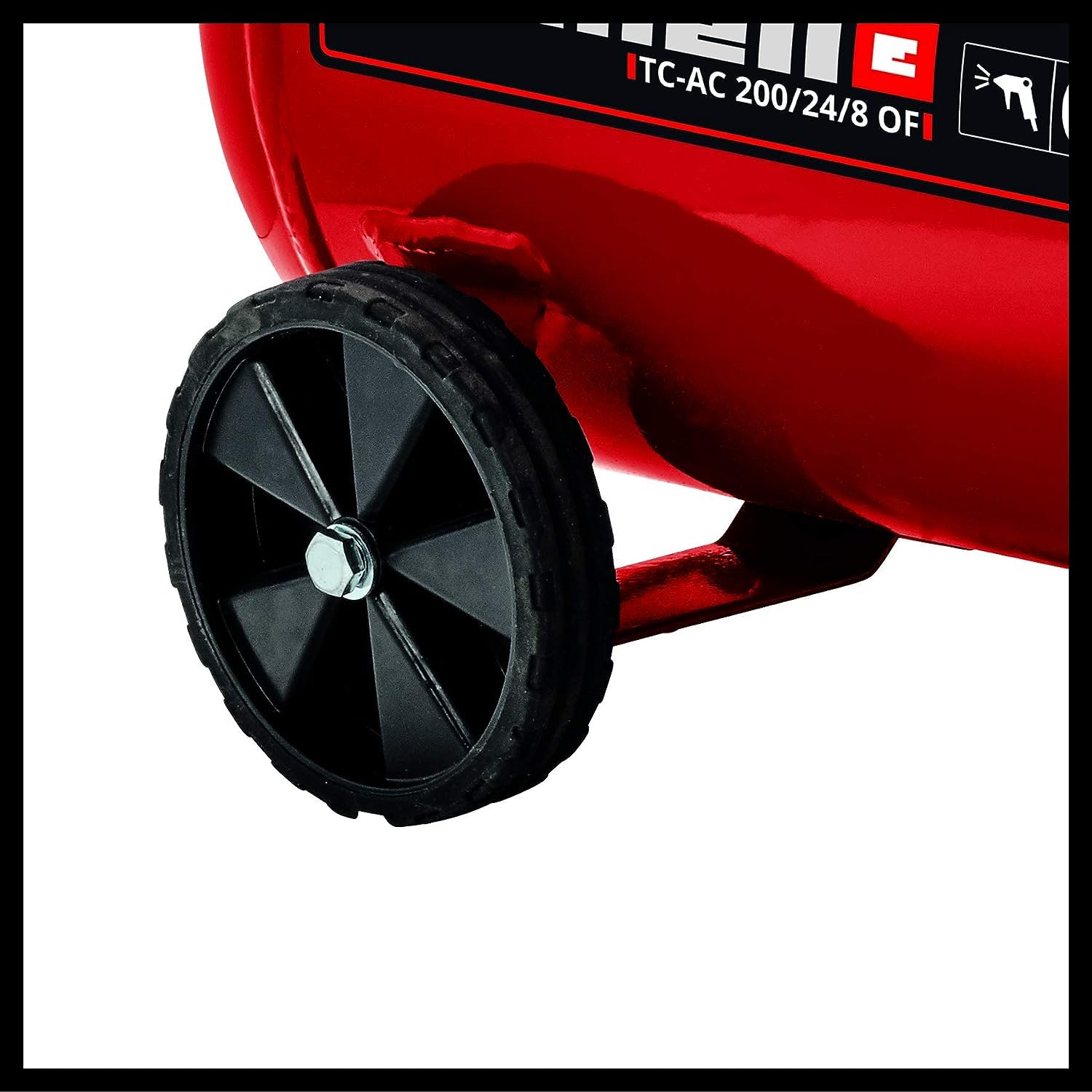 Einhell Compresseur à air TC-AC 200/24/8 OF | 1200 W | 8 bar | cuve 24 L | aspiration 180 l/min | régime moteur 15000 tr/min | détendeur | manomètre | sans huile