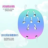 Vista 2 de Casco de bicicleta ajustable con gradiente de color y coderas y rodilleras - Casco para niños y niñas para patinaje, edades 3-14 Ideal