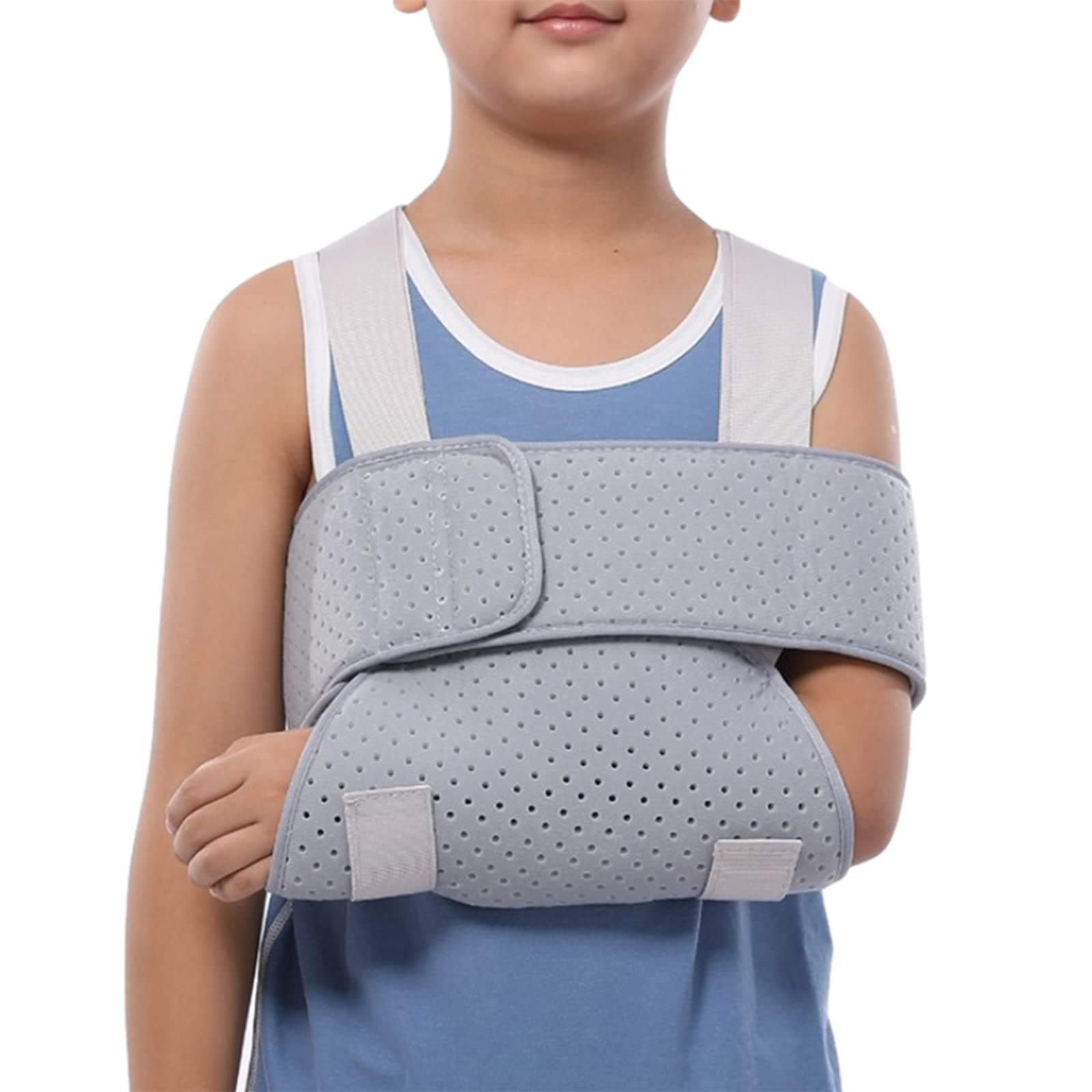 Cabestrillo para Niños - Manguito Rotador Ajustable - Soporte De Codo para Estabilizar La Recuperación De Lesiones En El Brazo,S