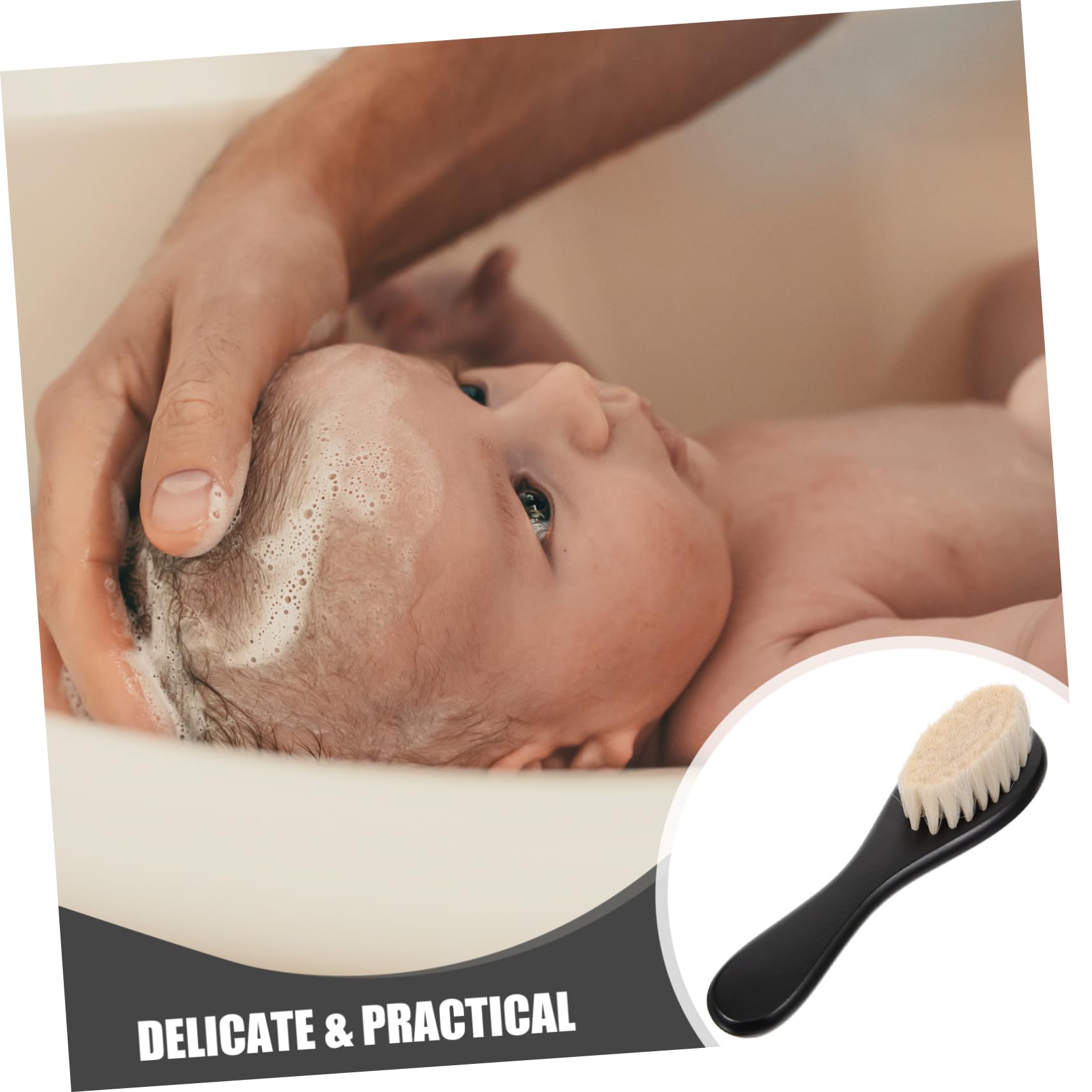 ARTIBETTER 5 Piezas Cepillo de Bebés Herramienta de Limpieza y Masaje del Cabelludo Recién Nacidos Accesorio de Cuidado Infantil