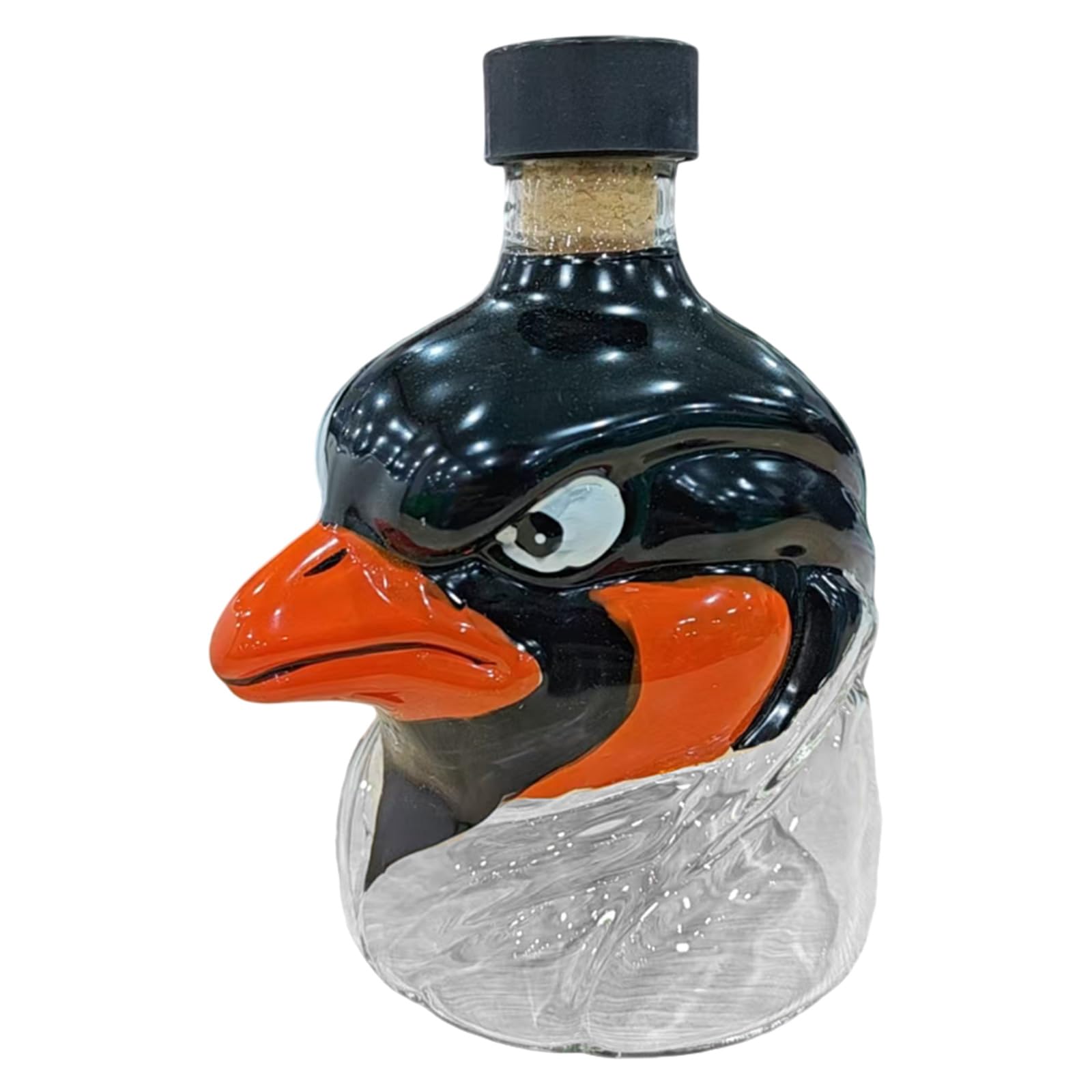 ZBIianxer Whiskeys Dispenser Eye Catching Hawks Head Figure Glass Beverage Bottle Humorous Drinking Accessories Creative Kitchen Barwares Funny Whiskeys Hawks Head Bottle