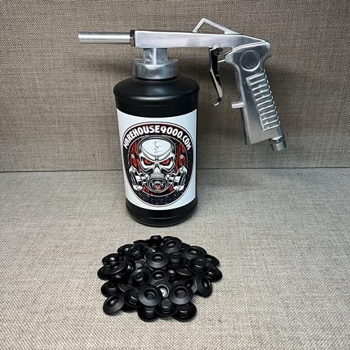 Standard Economy Undercoating Spray Gun, 1 Black Quart Bottle, and 50 Rust Plugs