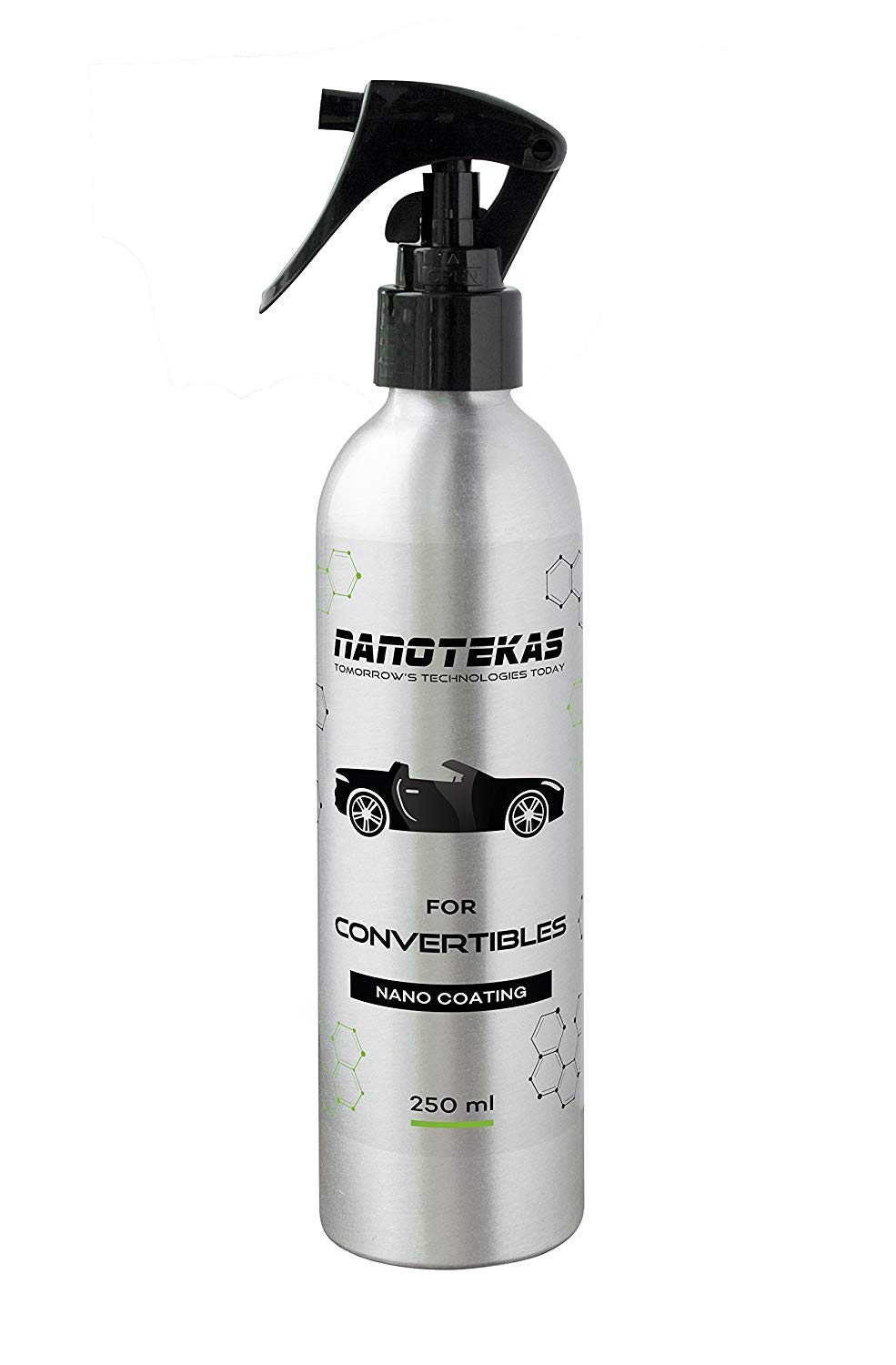 Nanotekas Convertible Roof Nano Coating | Vinyl Waterproof Cabrio Soft Top Protector Keep Dry 250ml