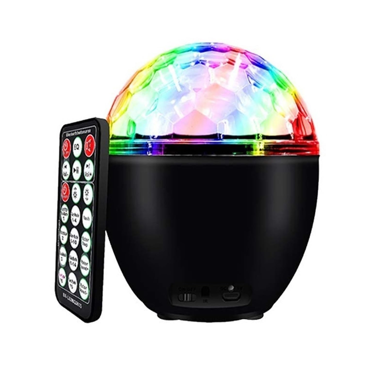 LED Stage Lights, DJ Disco Lights 16 Colors Rotating LED Party Stage with Remote Control for Birthday Bar Christmas for Wedding Party