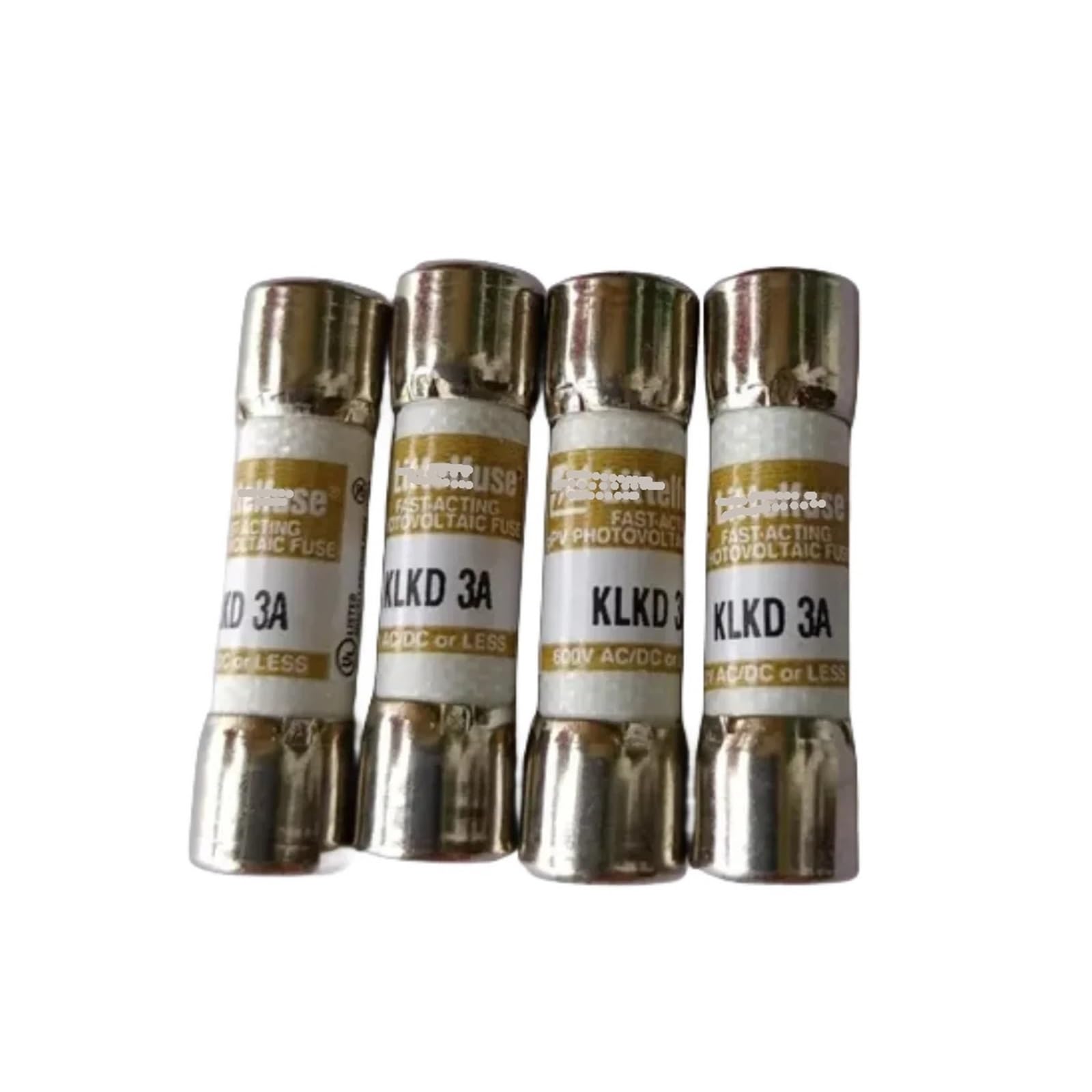Fusible KLKD 3A 600V action rapide cylindrique 10x38mm pour protection de circuit