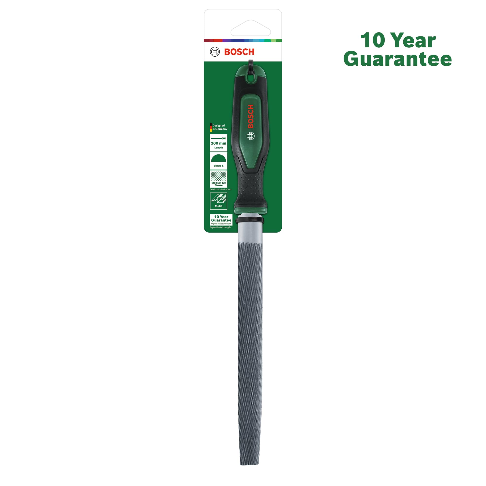 Bosch Lima mezza tonda per metallo da 200 mm / 8&,quot, (Accessori Utensili Manuali)