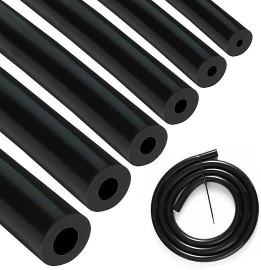 Silicone Vacuum Hose Automotive,3mm 4mm 5mm 6mm 8mm 10mm Inner Diameter High Performance Vacuum Lines Kit,high Temp Silicone Tubing,black (Black, 3mm+4mm+5mm+6mm+8mm+10mm Inner Diameter)