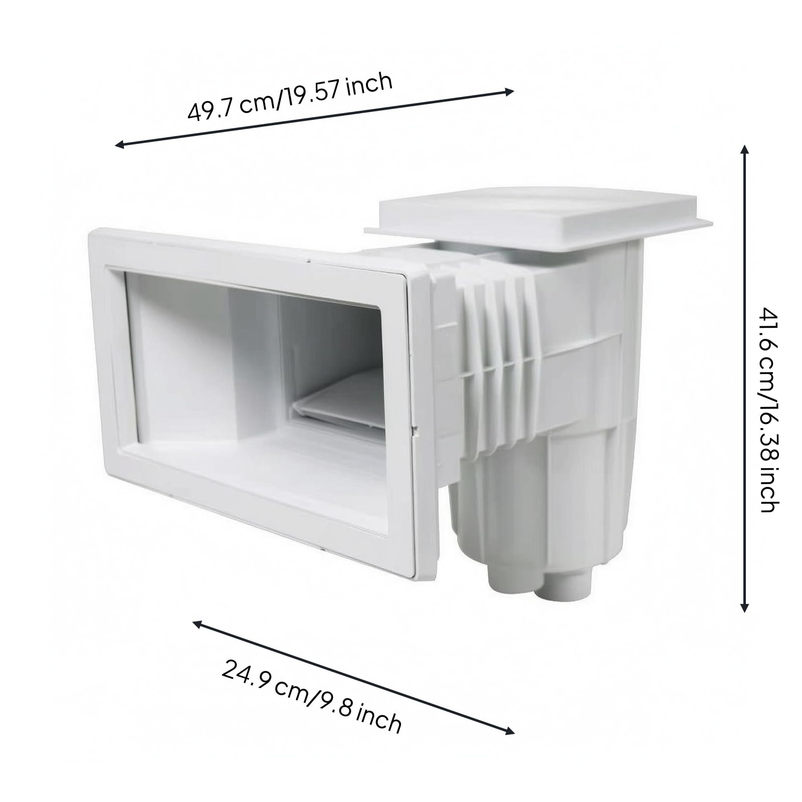Skimmer para Piscina Limpiador de Superficie Recogedor Filtro Desnatador de Agua de Fácil Acople con Secciones de Entrada y Salida Claras Adecuado, Style to 6